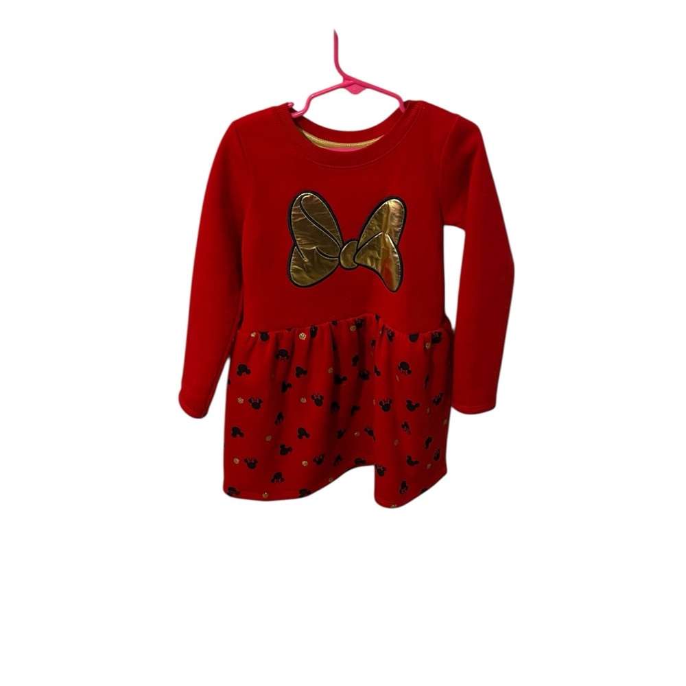 Red and Gold Kids Shirt with Bow Design